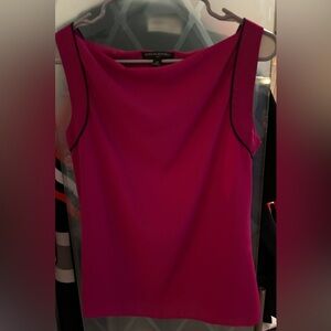 Banana republic, fuchsia and navy dressy tank top